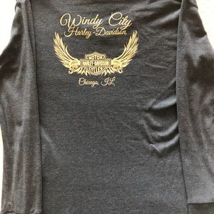 Harley Davidson V-neck long sleeve